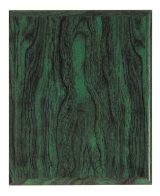 10 1/2" x 13" Green Woodgrain Plaque