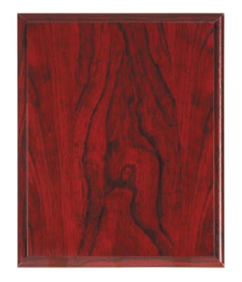 12" x 15" Red Woodgrain Plaque
