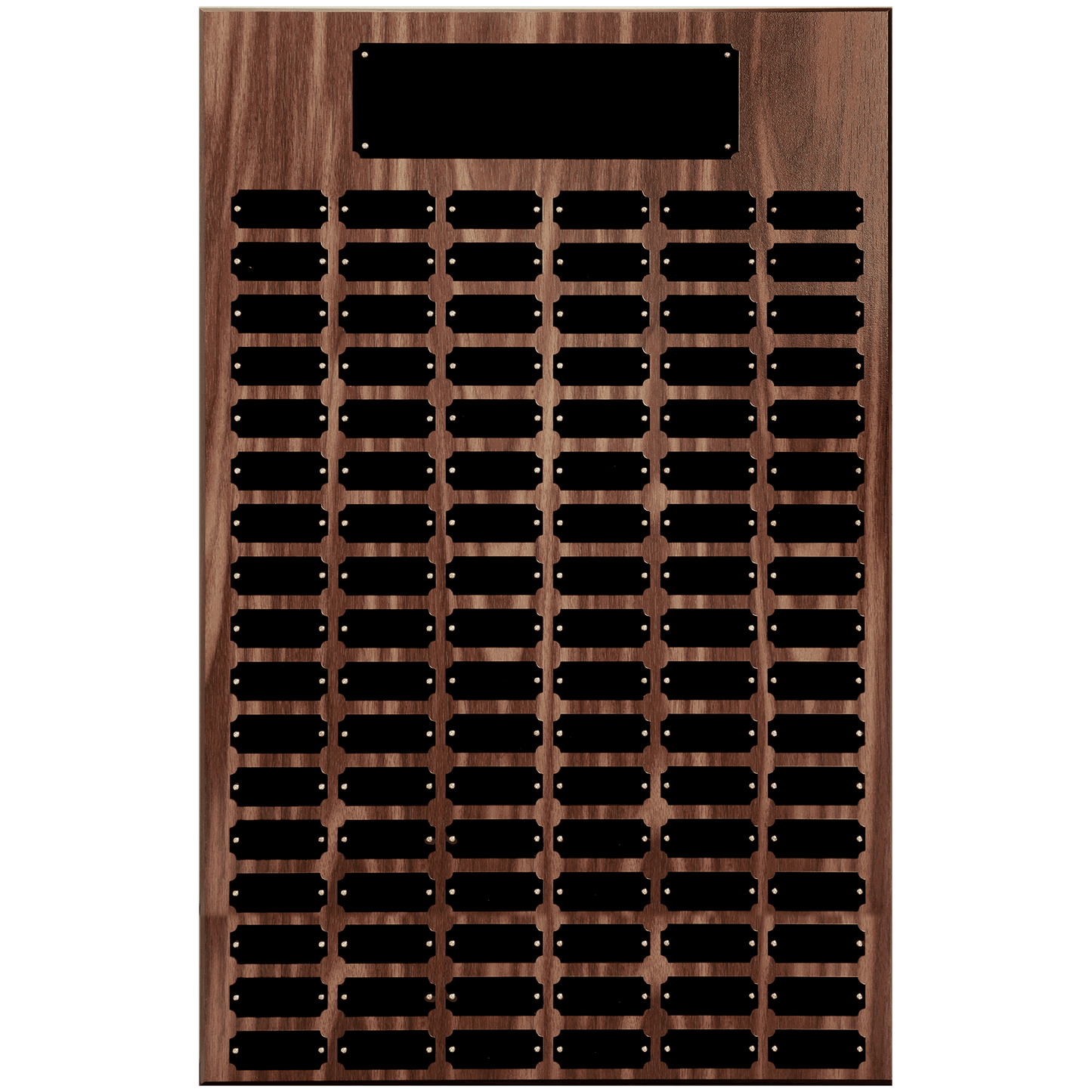 Walnut Finish Perpetual Plaques