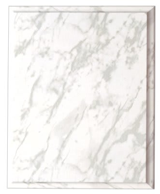 5" x 7" White Marble Finish Plaque