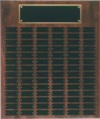 Plate Genuine Walnut Completed Perpetual Plaque - 84