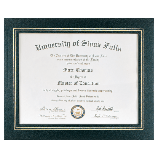 Black Certificate Holder - 13 1/4" x 10 3/4"