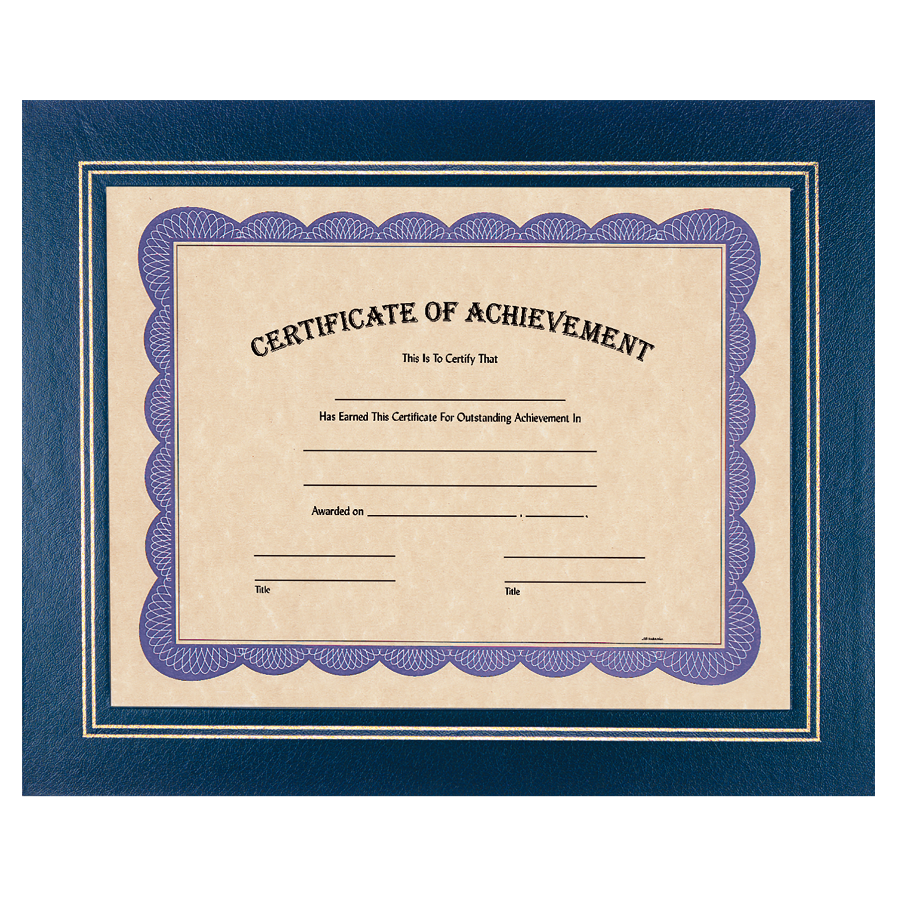 Blue Certificate Holder - 13 1/4" x 10 3/4"