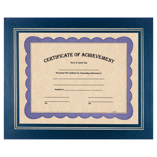 13 1/4" x 10 3/4" Blue Certificate Holder