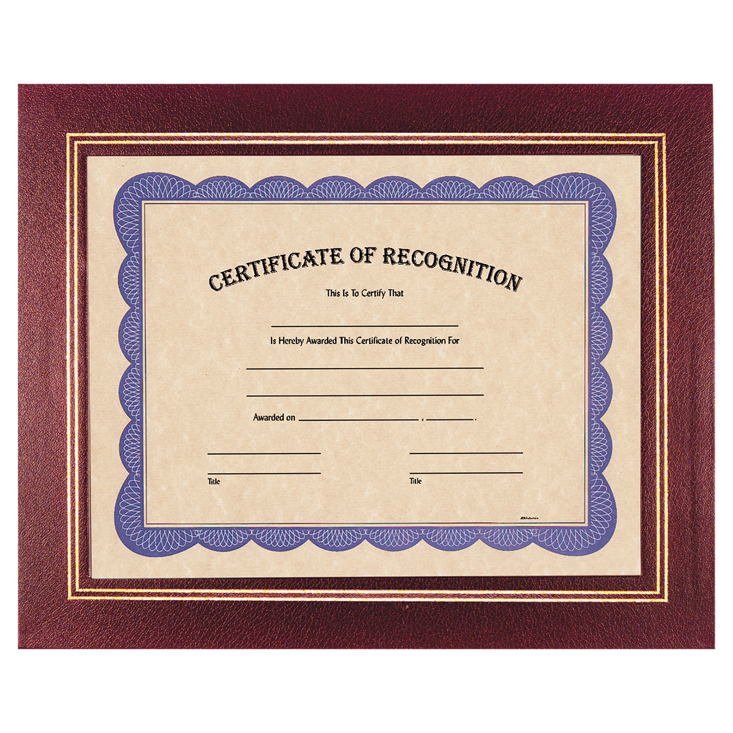 Burgundy Certificate Holder - 13 1/4" x 10 3/4"