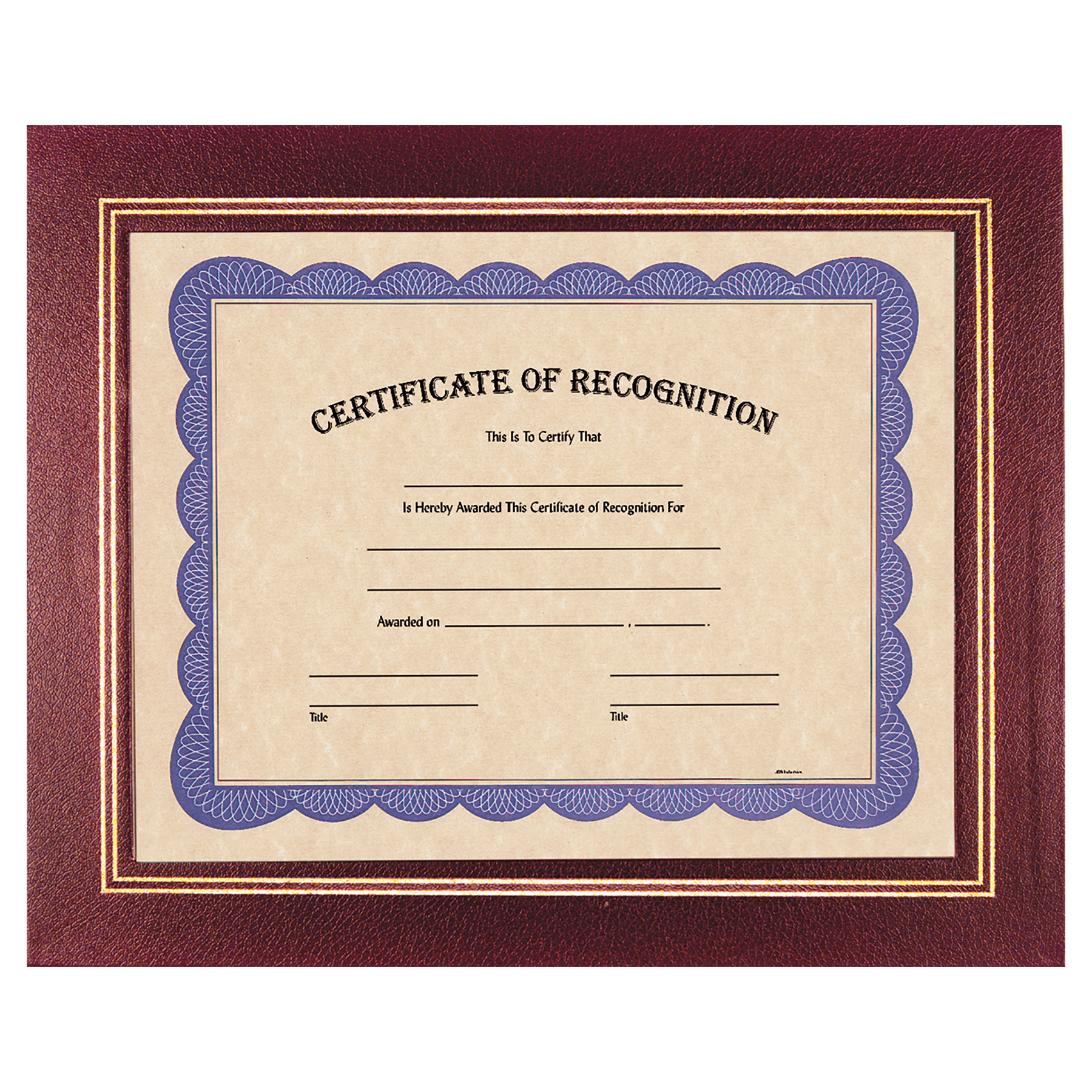 Burgundy Certificate Holder - 13 1/4" x 10 3/4"