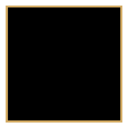 2 1/8" x 2 1/8" Black Laserable Brass Plaque Plate with Gold Border