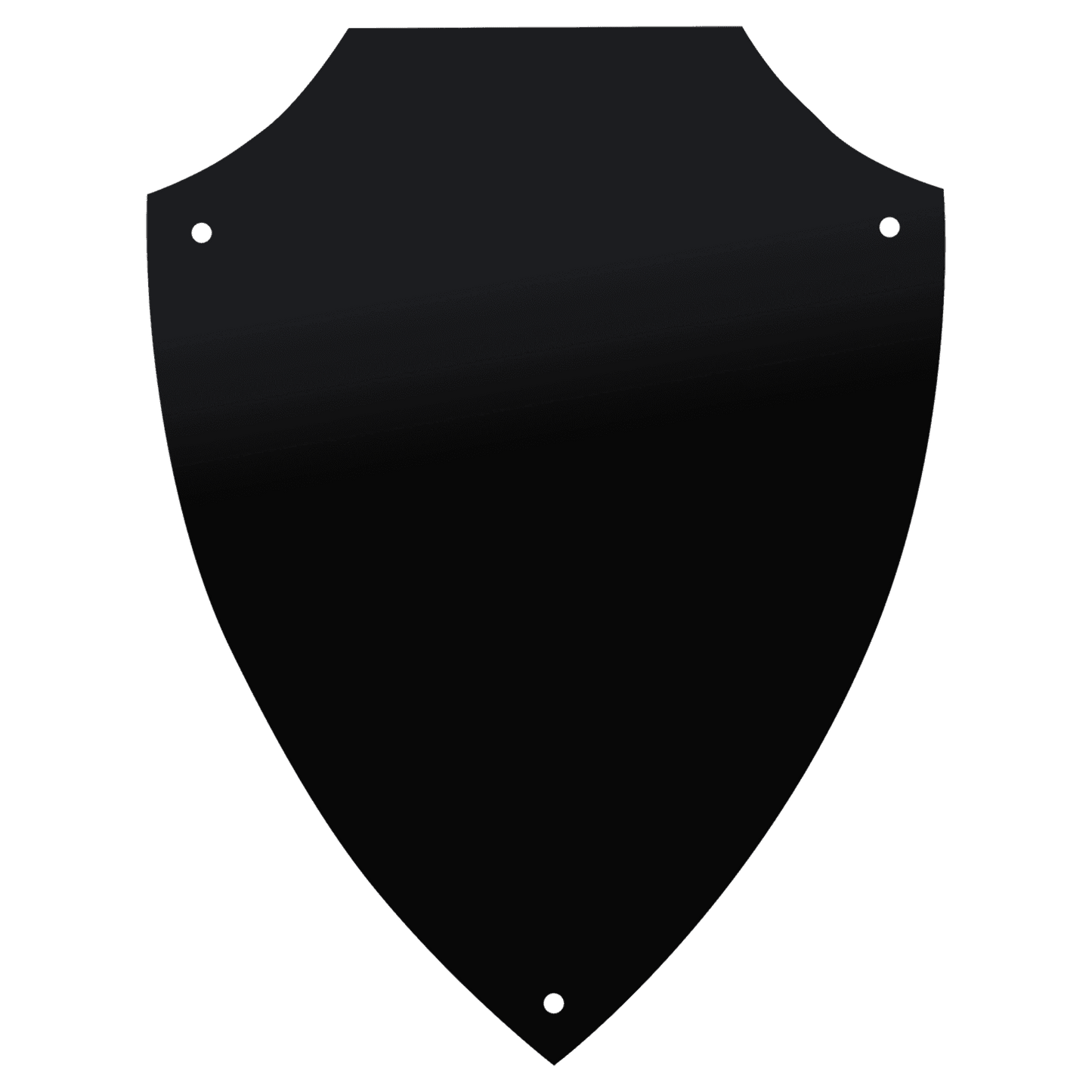 4 1/4" x 5 5/8" Laserable Black Brass Shield Plate