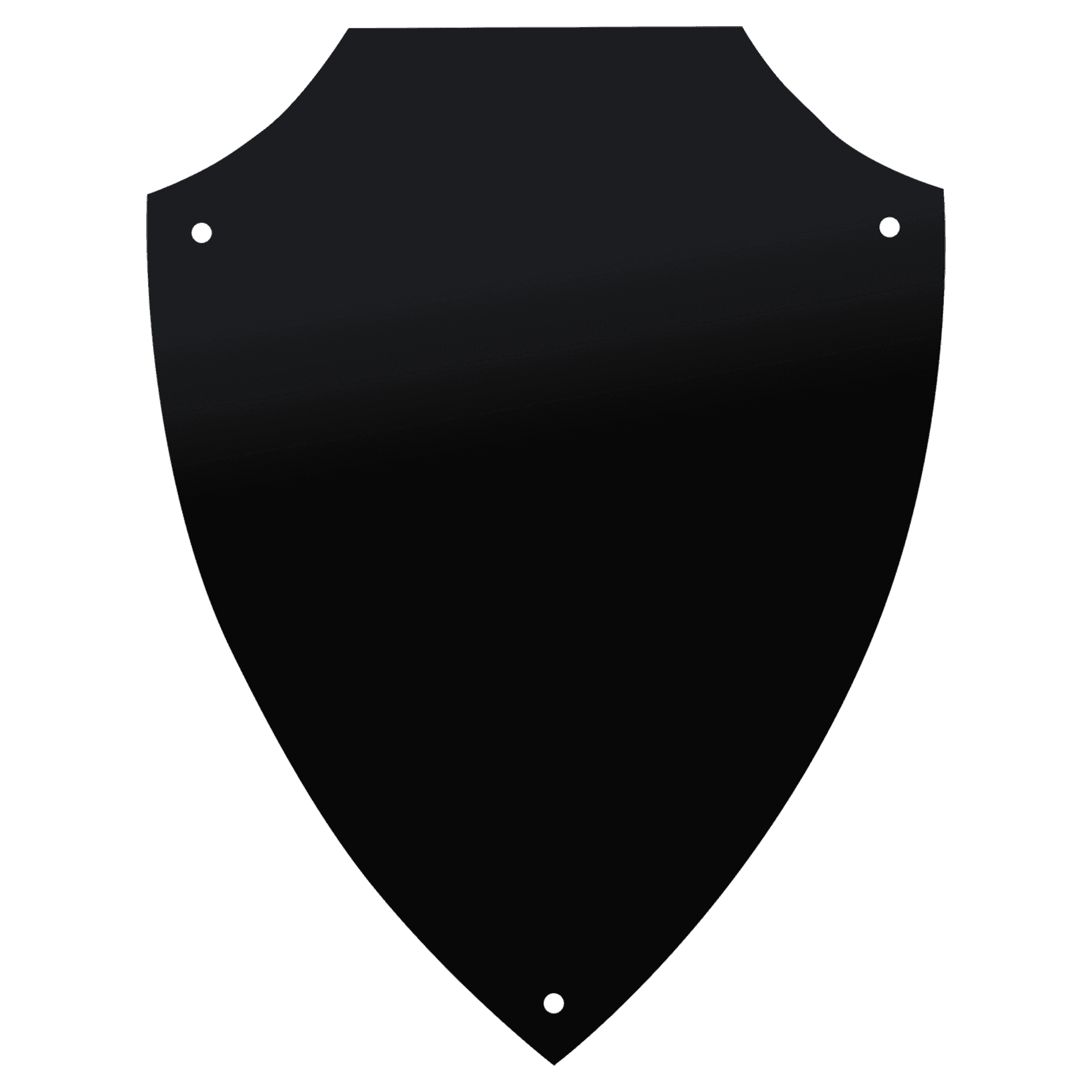 4 1/4" x 5 5/8" Laserable Black Brass Shield Plate