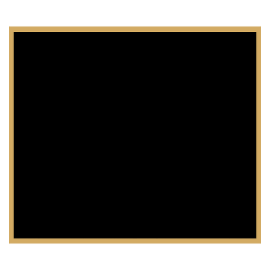 2 1/2" x 2 7/8" Black Laserable Brass Plaque Plate with Gold Border