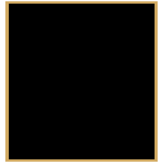 2 7/8" x 3" Black Laserable Brass Plaque Plate with Gold Border