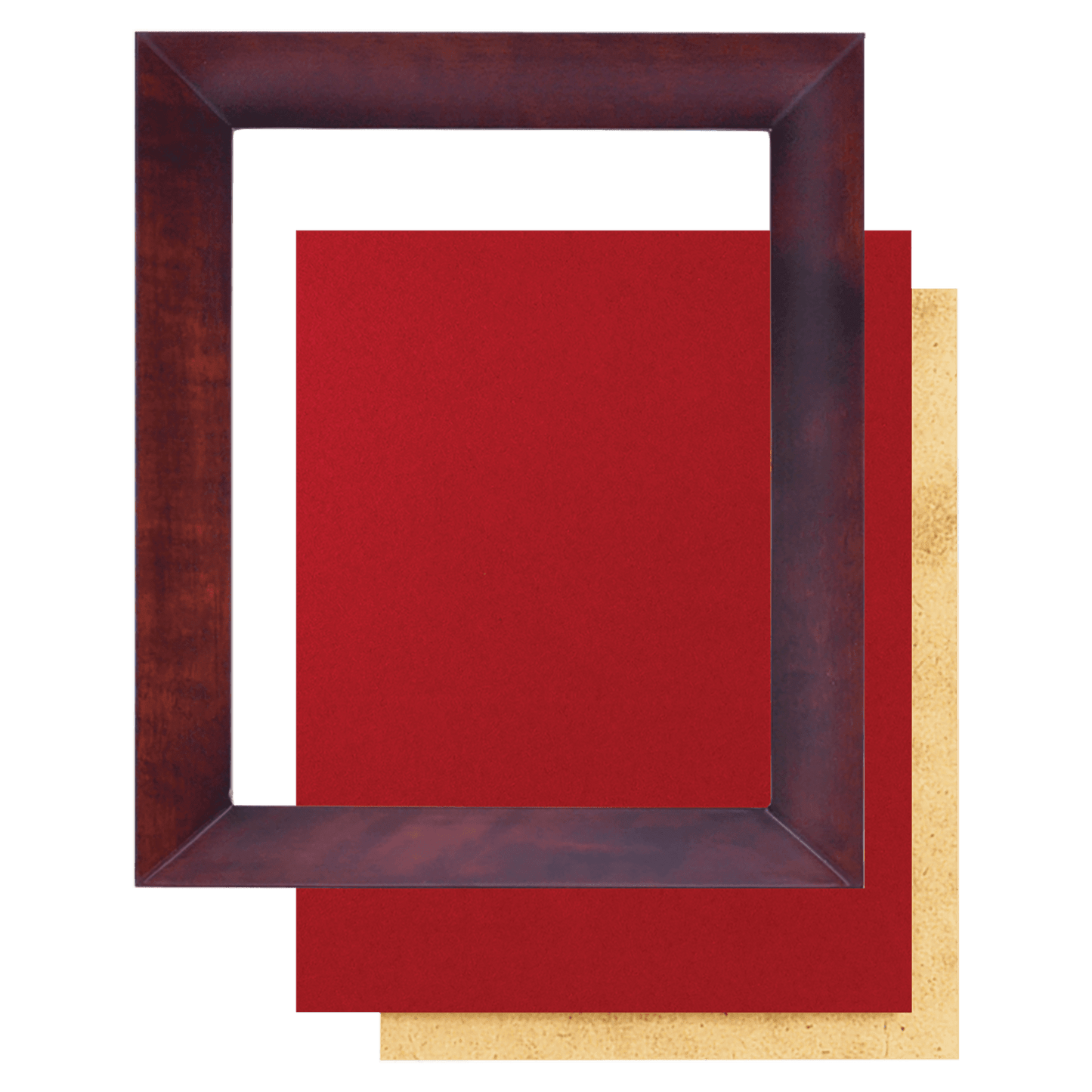 Airflyte Matte Cherry Finish Frame Kit with Red Velour Backing