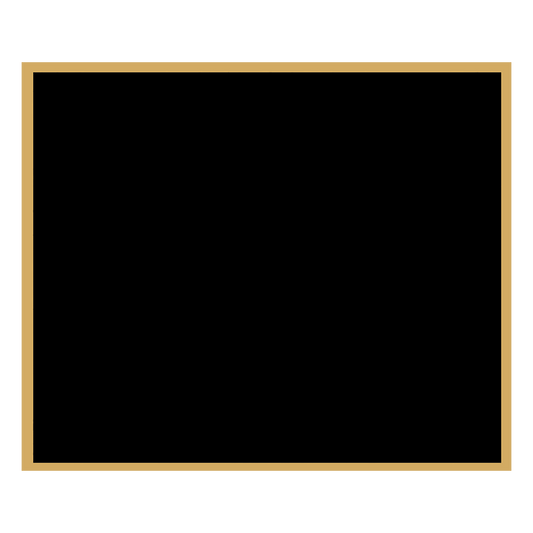 1 7/8" x 2 1/4" Black Laserable Brass Plaque Plate with Gold Border