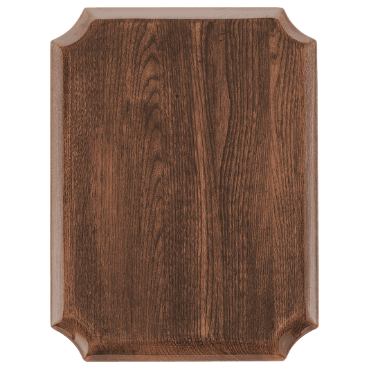 11"x15" Airflyte Premium Walnut Piano Finish Plaque with Notched Corners