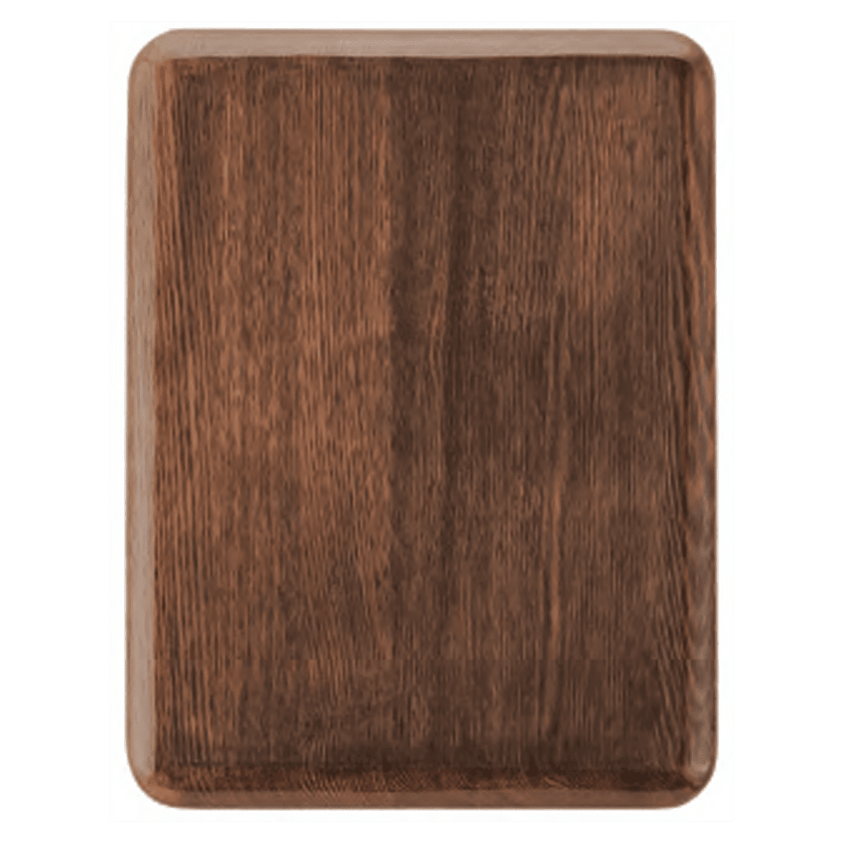 7" x 9" Airflyte Premium Walnut Piano Finish Plaque with Rounded Corners
