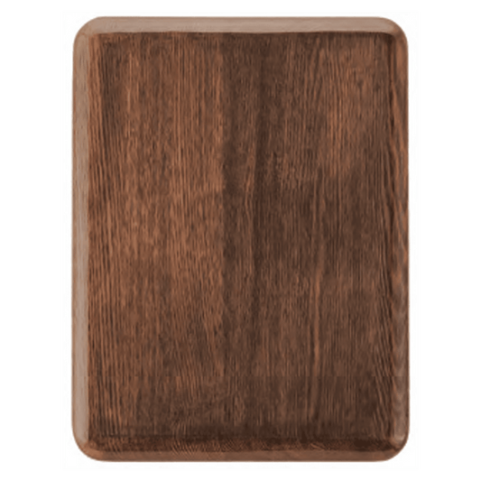 7" x 9" Airflyte Premium Walnut Piano Finish Plaque with Rounded Corners