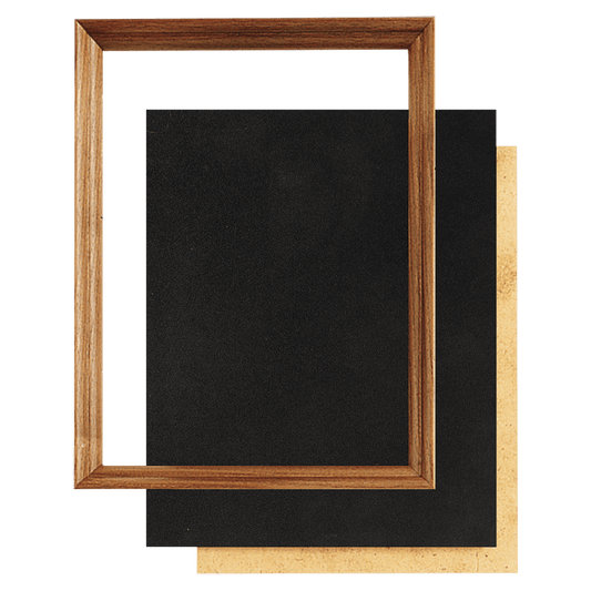 10" x 13" American Walnut Shadow Box Frame with Black Velour Backing