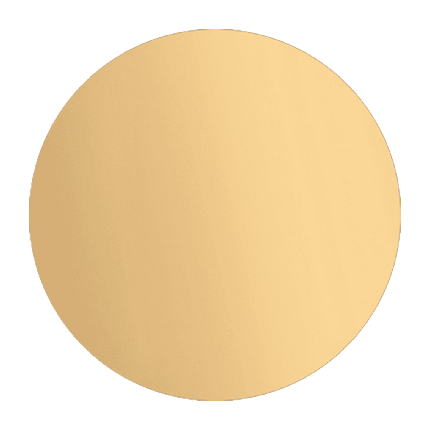 1 1/2" Brushed Brass Disc