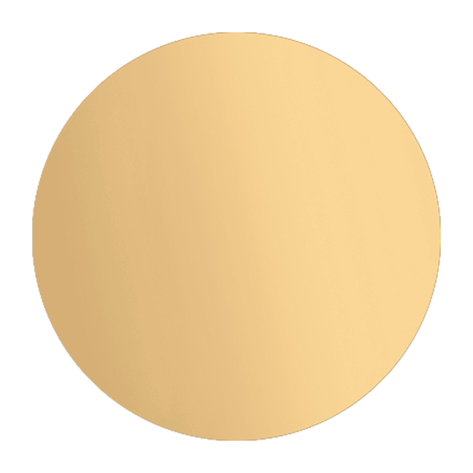 3" Brushed Brass Disc